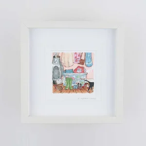 Blue Shoe Gallery A Perfect Chaos Small Framed Art Print* Homeware