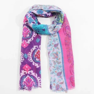 SOUL Accessories Abstract Paisley Scarf In Pink* Accessories