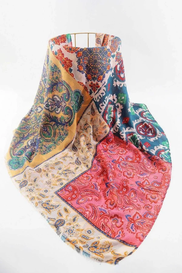 SOUL Accessories Abstract Paisley Scarf In Orange* Accessories