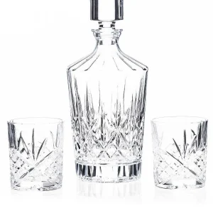 Newgrange Living Adare 3Pce Whiskey Decanter Set* Homeware