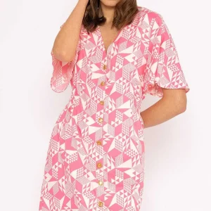 Rowen Avenue Ailbhe Knee Length Dress In Pink Print*Women Dresses & Jumpsuits