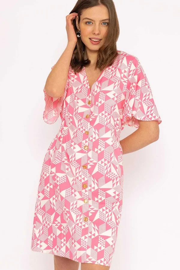 Rowen Avenue Ailbhe Knee Length Dress In Pink Print*Women Dresses & Jumpsuits