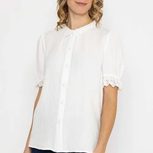 Rowen Avenue Air Flow Blouse In Ecru*Women Tops & Blouses