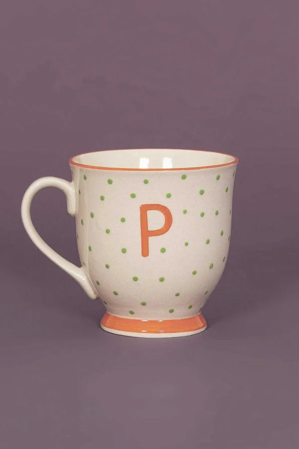 Eclectic Alphabet Mug Dot P* Homeware