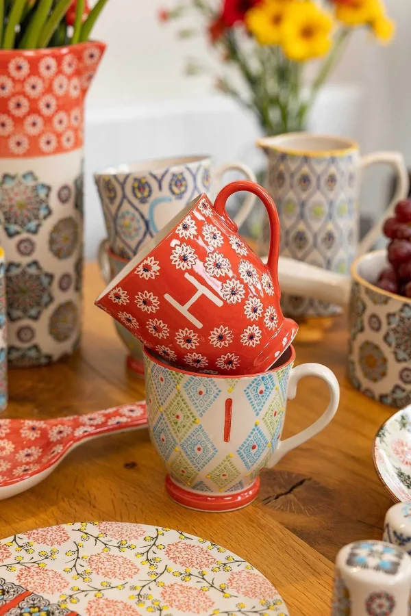 Eclectic Alphabet Mug Dot W* Homeware