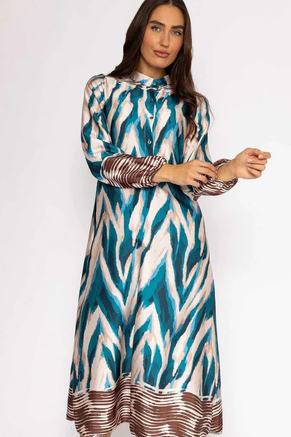 Pala D'oro Amanda Midi Dress In Teal* Sale Dresses