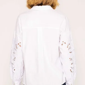 Rowen Avenue Anglaise Sleeve Blouse In White*Women Tops & Blouses