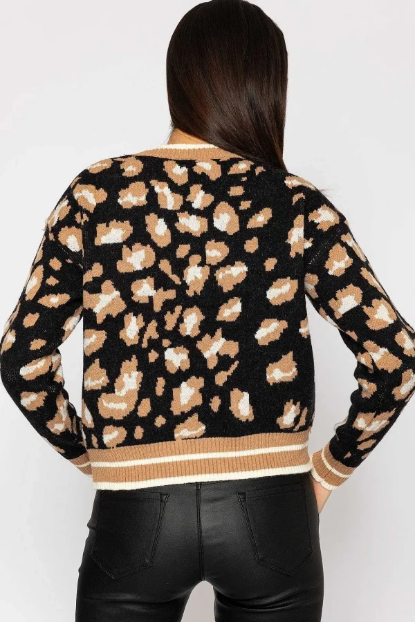 Pala D'oro Animal Knit In Black*Women Jumpers & Cardigans