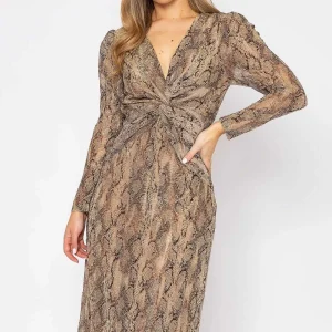 Nova of London Animal Print Twist Front Dress* Sale Dresses