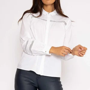 J'aime la Vie Anna Shirt In White*Women Tops & Blouses