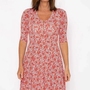 J'aime la Vie Aoife Red Print Dress*Women Classic Fashion