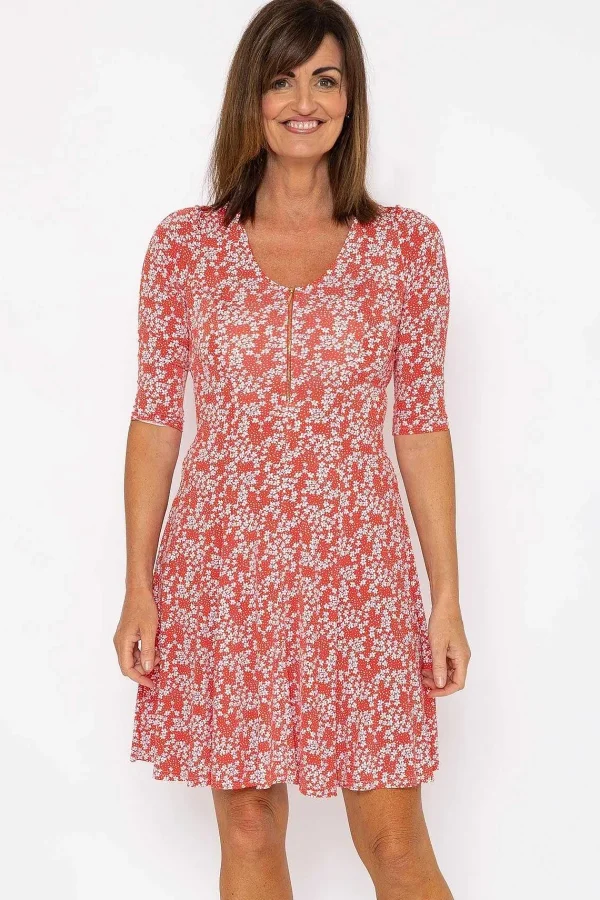 J'aime la Vie Aoife Red Print Dress*Women Classic Fashion