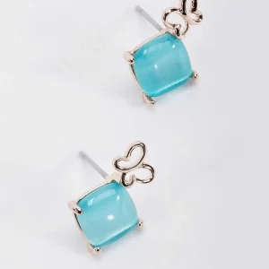 Soul Jewellery Aqua Stone Butterfly Earrings* Earrings