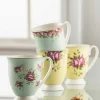 Belleek Archive Rose Ceramic 4 Piece Mug Set* Homeware