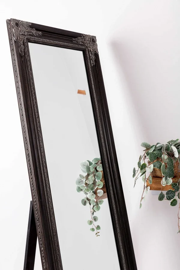 Carraig Donn HOME Audrey Black Floor Standing Mirror* Homeware