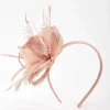 SOUL Accessories Baby Pink Feather Flower Fascinator* Fascinators