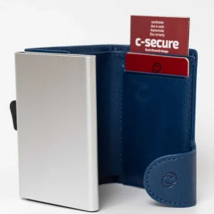 C-Secure Bank Cards Protector Wallet In Navy Blue* Accessories