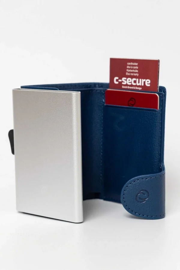 C-Secure Bank Cards Protector Wallet In Navy Blue* Accessories