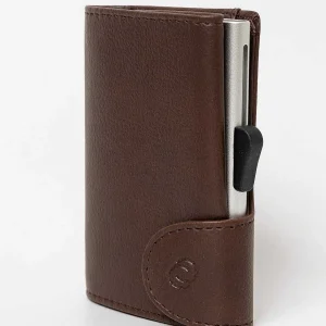 C-Secure Bank Cards Protector Wallet In Dark Brown* Accessories