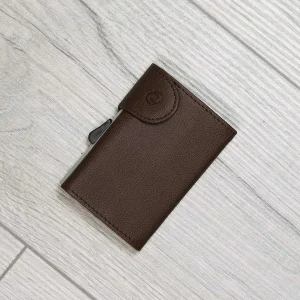 C-Secure Bank Cards Protector Wallet In Dark Brown* Accessories