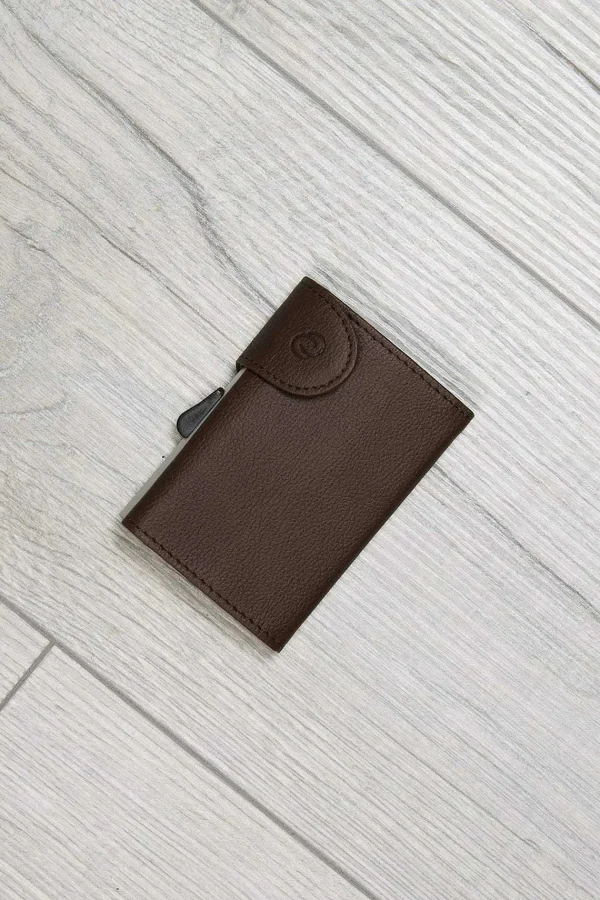 C-Secure Bank Cards Protector Wallet In Dark Brown* Accessories