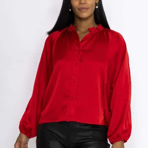 Pala D'oro Batwing Blouse In Red*Women Tops & Blouses