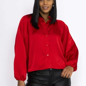 Pala D'oro Batwing Blouse In Red*Women Tops & Blouses