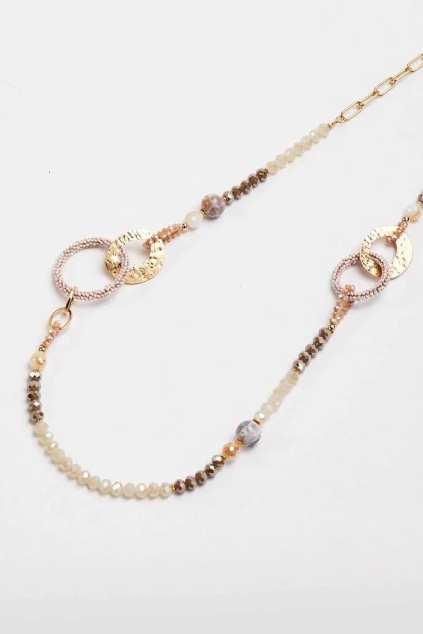 Soul Jewellery Beaded Gold Link Necklace*Women Classic Fashion