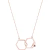 Tipperary Crystal Jewellery Bee Hexagonal Infinity Pendant* Necklaces