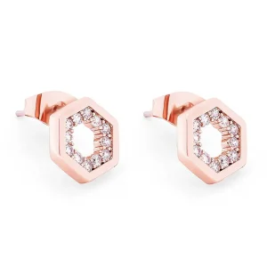 Tipperary Crystal Jewellery Bee Hexagonal Stud Earrings* Boxed Gifts