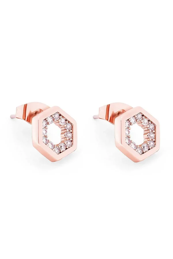 Tipperary Crystal Jewellery Bee Hexagonal Stud Earrings* Boxed Gifts