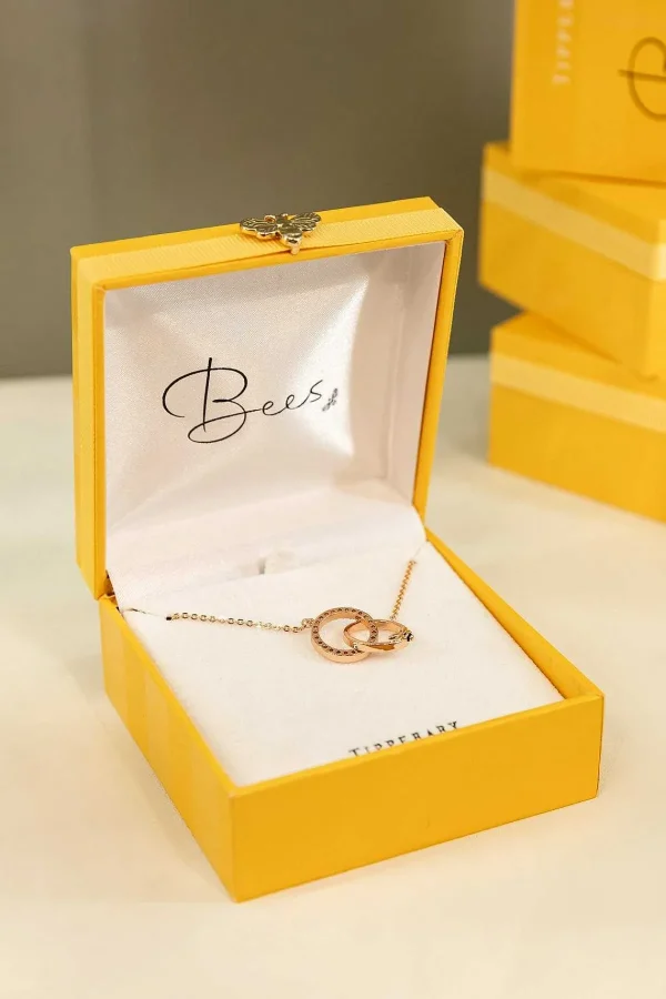 Tipperary Crystal Jewellery Bee Infinity Pendant Necklace* Boxed Gifts