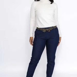 Pala D'oro Belted Jeans In Denim*Women Jeans & Trousers