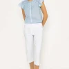 Kelly & Grace Weekend Bengaline Crop Pant In White*Women Jeans & Trousers