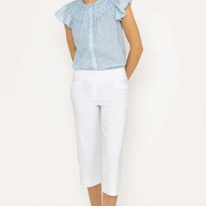 Kelly & Grace Weekend Bengaline Crop Pant In White*Women Jeans & Trousers