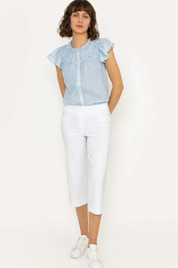 Kelly & Grace Weekend Bengaline Crop Pant In White*Women Jeans & Trousers