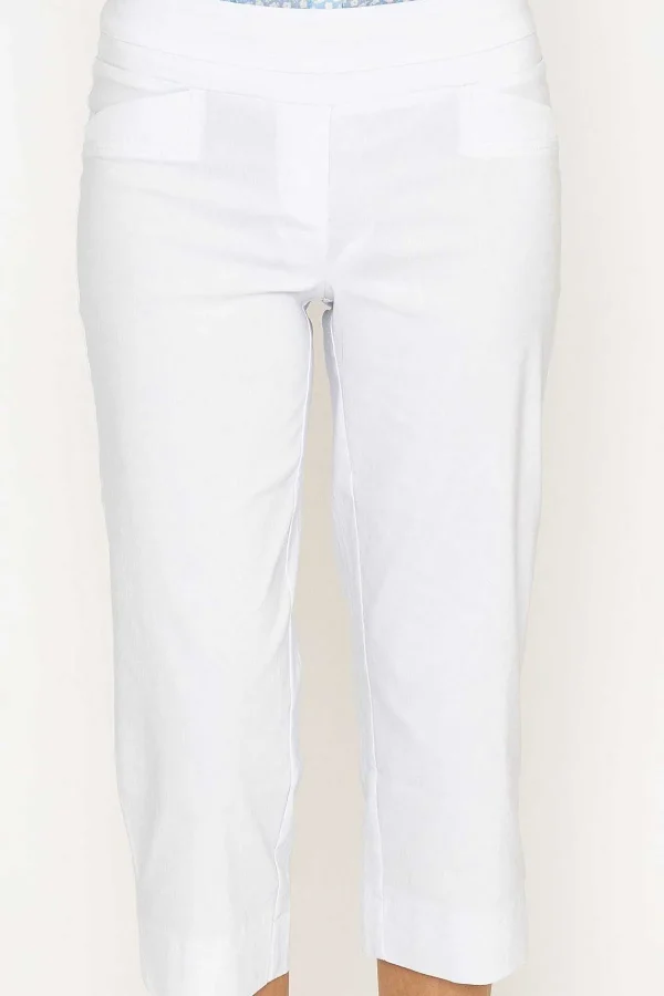 Kelly & Grace Weekend Bengaline Crop Pant In White*Women Jeans & Trousers