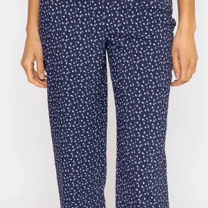 Kelly & Grace Weekend Bengaline Crop Pants In Navy Print*Women Jeans & Trousers