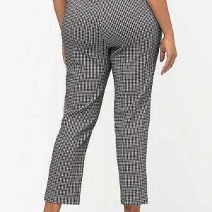 Ulla Popken Bengaline Pants In Check Print*Women Jeans & Trousers