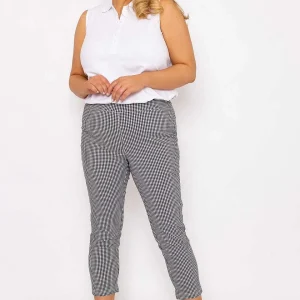 Ulla Popken Bengaline Pants In Check Print*Women Jeans & Trousers