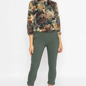 Pala D'oro Bengaline Trousers In Khaki*Women Jeans & Trousers