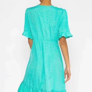 Rowen Avenue Betty Midi Dress In Aqua Print*Women Dresses & Jumpsuits