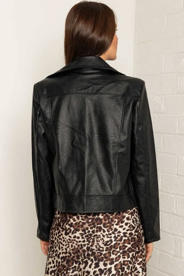 Pala D'oro Sport Biker Jacket In Black*Women Coats & Jackets