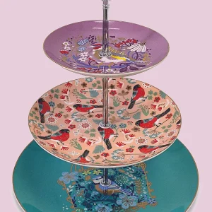 Tipperary Crystal Gift Birdy Design Ceramic Cake Stand* Homeware