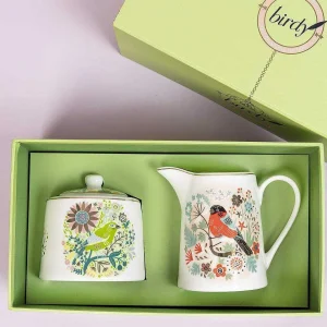 Tipperary Crystal Gift Birdy Greenfinch Sugar & Cream Set* Homeware