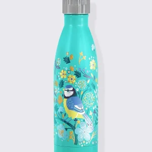 Tipperary Crystal Gift Birdy Metal Water Bottle Blue Tit* Homeware