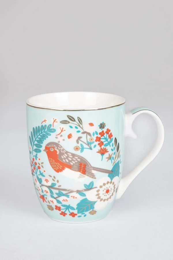 Tipperary Crystal Gift Birdy Mug - Robin* Homeware