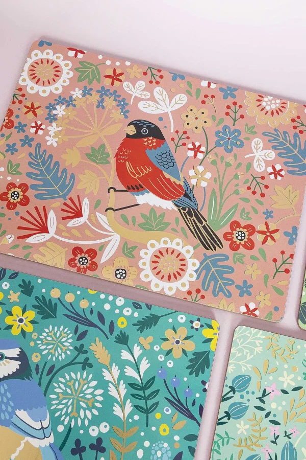 Tipperary Crystal Gift Birdy Set Of 6 Placemats* Homeware