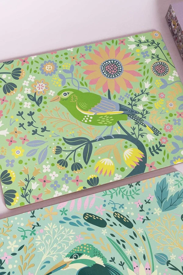 Tipperary Crystal Gift Birdy Set Of 6 Placemats* Homeware