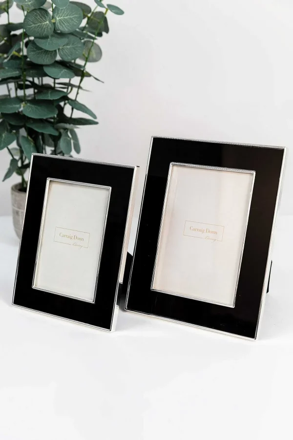 Carraig Donn Living Black & Silver Photo Frame In 4X6\\* Homeware